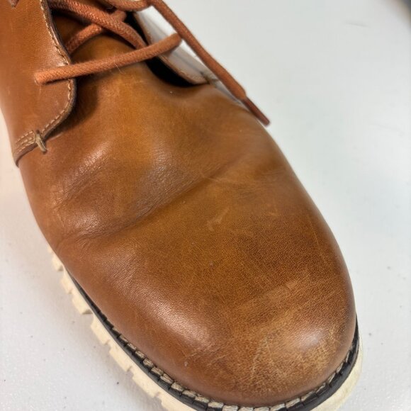 Cole Haan ZERØGRAND Chukka Boots Men’s 10M British Tan Leather Comfort Shoes - Picture 15 of 16